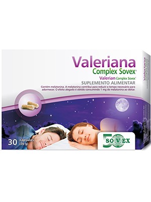 Valeriana Complex Sovex - 30 Cápsulas